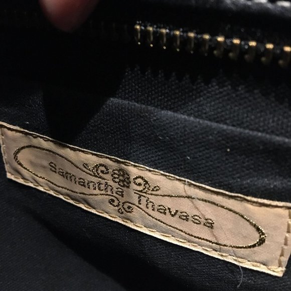 Samantha Thavasa leather bag in navy blue - Picture 2 of 4